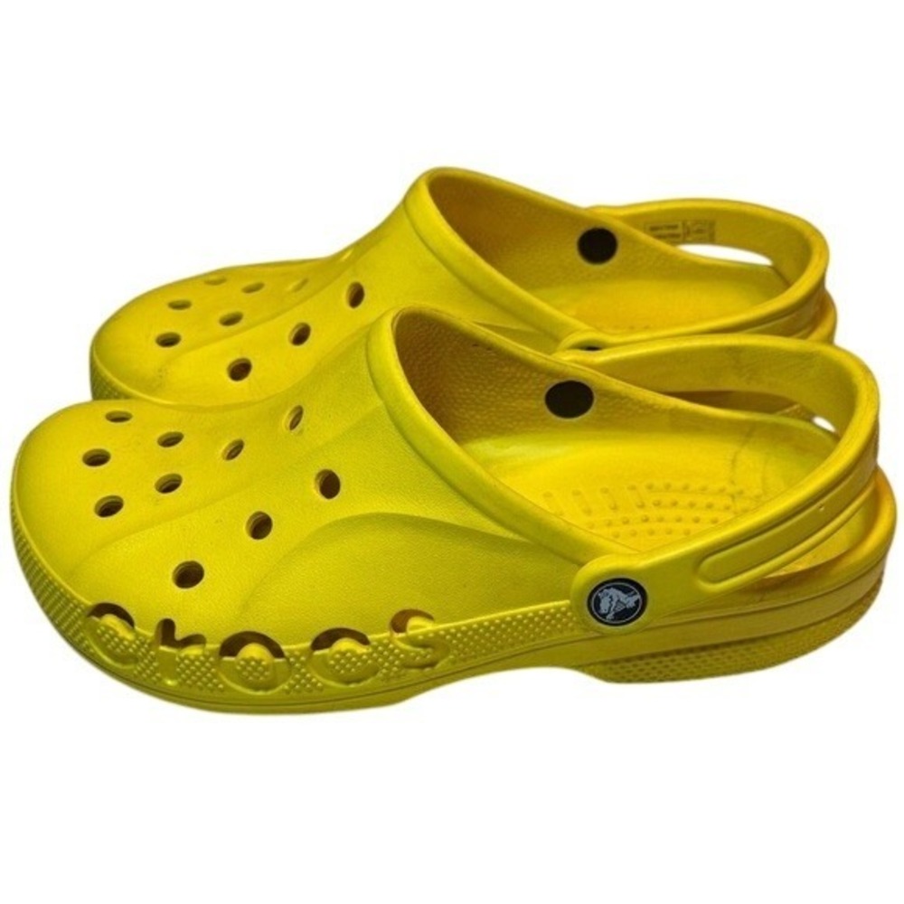 Crocs Baya Clog Lemon Yellow Comfort Slip On Waterproof Shoes Men's 8 Women's 10